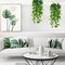 Fake Plants Hanging 4pcs Artificial Vines Fake Pothos 3.6FT for Living Room Indoor Outdoor Decor (No Baskets)